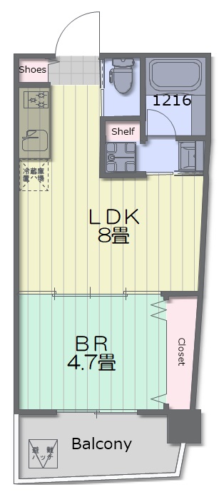 第22宮庭マンション　間取り
