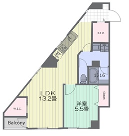 バルミー五反田間取り