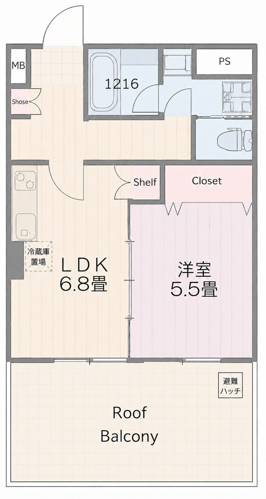 ヴェノス経堂間取り図